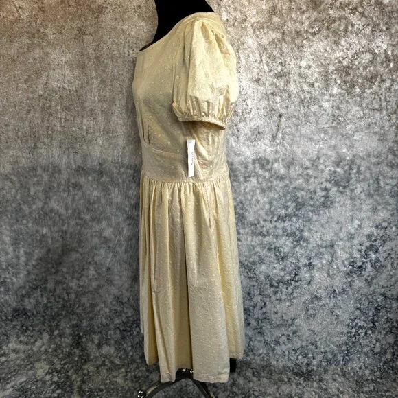 Paris Bloom Embroidered Cotton Dress - NWT XL - Picture 3 of 9